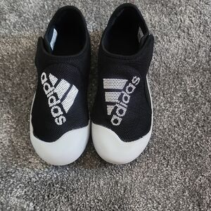Adidas Kids Black and White summer type shoes